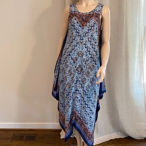 Zozo Blue Print Dress